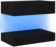 SHUMEE s LED osvětlením černý 60 × 35 cm  - TV stolek