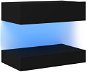 SHUMEE s LED osvětlením černý 60 × 35 cm  - TV stolek