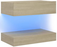 SHUMEE s LED osvětlením dub sonoma 60 × 35 cm  - TV stolek