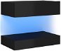 SHUMEE s LED osvětlením černý s vysokým leskem 60 × 35 cm  - TV stolek