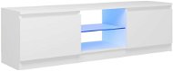 SHUMEE s LED osvetlením biely 120 × 30 × 35,5 cm - TV stolík