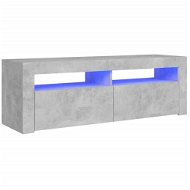 SHUMEE s LED osvětlením betonově šedý 120 × 35 × 40 cm - TV stolek