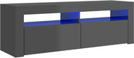 SHUMEE s LED osvětlením šedý s vysokým leskem 120 × 35 × 40 cm  - TV stolek