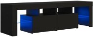 TV stolek SHUMEE s LED osvětlením černý 140 × 35 × 40 cm - TV stolek