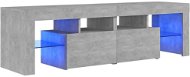 SHUMEE s osvetlením LED betónovosivý 140 × 35 × 40 cm - TV stolík