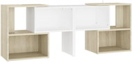 SHUMEE bílý a dub sonoma 104 × 30 × 52 cm  - TV stolek