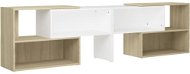 SHUMEE biely a dub sonoma 149 × 30 × 52 cm - TV stolík