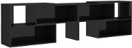 SHUMEE čierny s vysokým leskom 149 × 30 × 52 cm - TV stolík