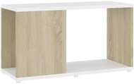 SHUMEE bílý a dub sonoma 60 × 24 × 32 cm  - TV stolek