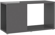 SHUMEE šedý s vysokým leskem 60 × 24 × 32 cm  - TV stolek