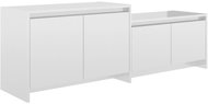 SHUMEE bílý s vysokým leskem 146,5 × 35 × 50 cm  - TV stolek