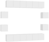 Obývací stěna SHUMEE 10 ks bílá, 3074458 - Obývací stěna