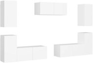SHUMEE 7 ks bílá, 3078672 - Obývací stěna