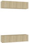 Obývací stěna SHUMEE 4 ks dub sonoma, 60 × 30 × 30 cm - Obývací stěna