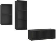 SHUMEE 3 ks černá, 3079629 - Obývací stěna