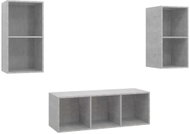 SHUMEE 3 ks betonově šedá, 3079740 - Obývací stěna