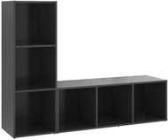 SHUMEE 2 ks šedá, 107 × 35 × 37 cm - Obývací stěna