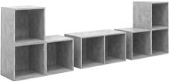 SHUMEE 6 ks betonově šedá, 3080055 - Obývací stěna