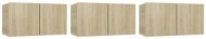 SHUMEE závěsná 3 ks dub sonoma, 60 × 30 × 30 cm - Obývací stěna