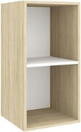 SHUMEE nástěnná dub sonoma, a bílá 37 × 37 × 72 cm - Obývací stěna