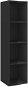 Obývacia stena SHUMEE nástenná čierna, vysoký lesk 37 × 37 × 142,5 cm - Obývací stěna