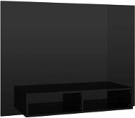 SHUMEE nástenná čierna, vysoký lesk, 120 × 23,5 × 90 cm - Obývacia stena