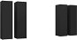 Obývací stěna SHUMEE 4 ks černá, 30,5 × 30 × 110 cm - Obývací stěna