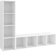 SHUMEE 2 ks bílá 142,5 × 35 × 36,5 cm - Obývací stěna