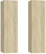 SHUMEE 2 ks dub sonoma, 30,5 × 30 × 110 cm  - Skříňka