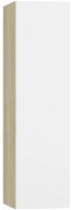SHUMEE biela a dub sonoma, 30,5 × 30 × 110 cm - Skrinka