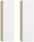 SHUMEE 2 ks bílá a dub sonoma, 30,5 × 30 × 110 cm  - Skříňka
