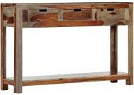 SHUMEE s 3 zásuvkami 120 × 30 × 75 cm masívny sheesham - Konzolový stolík