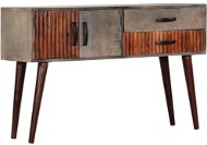 SHUMEE šedý 120 × 35 × 75 cm masivní hrubý mangovník - Konzolový stolek