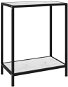 SHUMEE biely 60 × 35 × 75 cm tvrdené sklo - Konzolový stolík