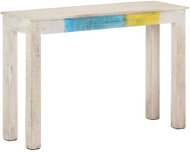SHUMEE bílý 115 × 35 × 77 cm hrubé mangovníkové dřevo - Konzolový stolek