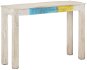 SHUMEE biely 115 × 35 × 77 cm hrubé mangovníkové drevo - Konzolový stolík