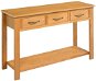 SHUMEE 110 × 35 × 75 cm masivní dubové dřevo - Konzolový stolek