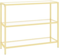 SHUMEE 2 průhledný 100 × 36 × 90 cm tvrzené sklo - Console Table