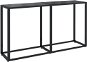 SHUMEE čierny 140 × 35 × 75,5 cm tvrdené sklo - Konzolový stolík