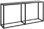 SHUMEE černý 160 × 35 × 75,5 cm tvrzené sklo - Konzolový stolek