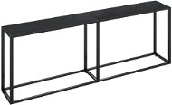 SHUMEE čierny 220 × 35 × 75,5 cm tvrdené sklo - Konzolový stolík