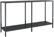 SHUMEE 2 čierny 140 × 35 × 75,5 cm tvrdené sklo - Konzolový stolík