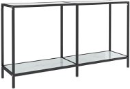 SHUMEE 2 bílý 140 × 35 × 75,5 cm tvrzené sklo - Konzolový stolek