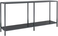 SHUMEE 2 černý 160 × 35 × 75,5 cm tvrzené sklo  - Konzolový stolek