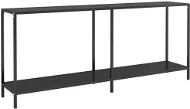 SHUMEE 2 černý 180 × 35 × 75,5 cm tvrzené sklo  - Konzolový stolek