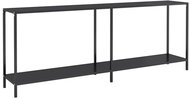 SHUMEE 2 černý 200 × 35 × 75 cm tvrzené sklo  - Console Table