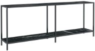 SHUMEE 2 černý 200 × 35 × 75,5 cm tvrzené sklo  - Konzolový stolek