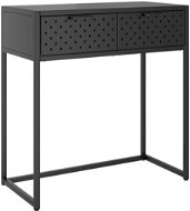 SHUMEE antracitový 72 × 35 × 75 cm oceľ - Konzolový stolík