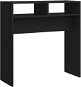 Konzolový stolek SHUMEE černý 78 × 30 × 80 cm dřevotříska - Konzolový stolek