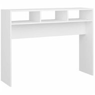 SHUMEE biely 105 × 30 × 80 cm drevotrieska - Konzolový stolík